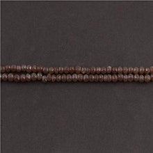Load image into Gallery viewer, BEADS GEMSTONE 1 Strand Natural Chocolate Moonstone Silver Coated Faceted Rondelles - Roundle Beads 6mm 14 Inches Code-HIGH-12743