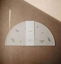 Load image into Gallery viewer, mushie Silicone Placemat for Kids | BPA-Free Non-Slip Design (Lilac Flowers)