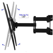 Load image into Gallery viewer, Cheetah Mounts Dual Articulating Arm TV Wall Mount Bracket for 20-65” TVs up to VESA 400 and 115lbs, Mounts on Studs up to 16” and Includes a Twisted Veins 10’ HDMI Cable & 6” 3-Axis Magnetic Bubble