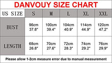 Load image into Gallery viewer, DANVOUY Womens Causal Short Sleeve V-Neck T-Shirt Graphic Tees Blue Small