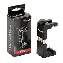 Load image into Gallery viewer, ULANZI Metal Phone Tripod Mount with Hot Shoe Mount Smartphone Video Rig Tripod Mount Adapter
