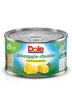 Load image into Gallery viewer, Dole Canned Pineapple Chunks in 100% Fruit Juice, 8 Oz