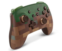 Load image into Gallery viewer, PowerA Enhanced Wireless Controller for Nintendo Switch - Minecraft Grass Block