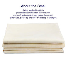 Load image into Gallery viewer, TORRAMI Vehicle Cleaning Accessories 25 x 39 inch Approximately, Leather Chamois Cloth Natural Fabric Shammy Drying Towel Dryer for Car Wash Care (25 x 39 inch)