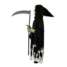 Load image into Gallery viewer, Spooktacular Creations Kids Grim Reaper Glow in the Dark Deluxe Phantom Costume