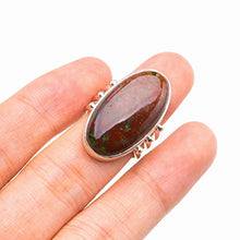 Load image into Gallery viewer, StarGems Natural Blood Stone Handmade 925 Sterling Silver Ring 5.25 D4392