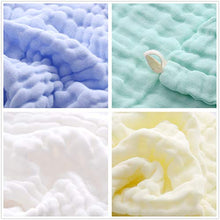 Load image into Gallery viewer, MUKIN Baby Muslin Washcloths - Natural Muslin Cotton Baby Wipes - Soft Newborn Baby Face Towel and Muslin Washcloth for Sensitive Skin- Baby Registry as Shower, 5 Pack 12x12 inches