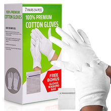 Load image into Gallery viewer, Premium Cotton Gloves Regular 24 Packs and Touch Screen Friendly Gloves