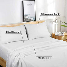 Load image into Gallery viewer, FAIRYLAND Queen Bed Sheets Set,Bed Sheet Set Soft Microfiber 4-Piece,16 Inch Deep Pocket Fitted Sheets,1800 Thread Count Sheets Series Wrinkle, Shrink, Fade, Stain Resistant (Queen-White)