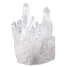 Load image into Gallery viewer, Rockcloud Natural Clear Rock Crystal Quartz Cluster Stone Specimen for Home Decoration, Healing Crystals Points Druzy Geode Figurine for Fengshui