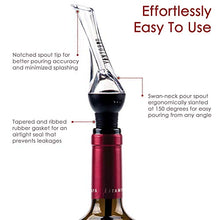 Load image into Gallery viewer, Vintorio Wine Aerator Pourer - Premium Aerating Pourer and Decanter Spout (Black)