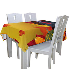 Load image into Gallery viewer, ALAZA Autumn Maple Thanksgiving Turkey Thanksgiving Tablecloth,Washable Tablecloth,60 x 120 Inch Oblong/Rectangle Tablecloth for Family Dinner,Indoor or Outdoor Parties Etc