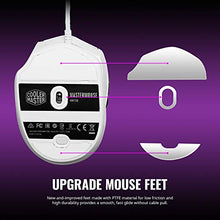 Load image into Gallery viewer, Cooler Master MM720 White Glossy Lightweight Gaming Mouse with Ultraweave Cable, 16000 DPI Optical Sensor, RGB and Unique Claw Grip Shape