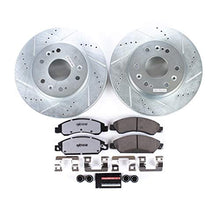 Load image into Gallery viewer, Power Stop K2067-36 Front Z36 Truck & Tow Brake Kit, Carbon Fiber Ceramic Brake Pads and Drilled/Slotted Brake Rotors
