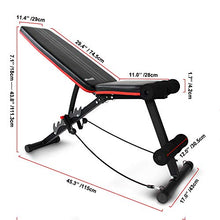 Load image into Gallery viewer, Ativafit Adjustable Weight Bench for Full Body Workout Multi-Purpose Utility Weight Bench Foldable Flat Bench Press for Home Gym