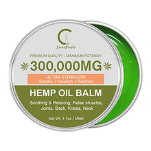 Load image into Gallery viewer, GPGP GreenPeople Natural Hemp Extract Balm - 300,000MG - Hemp Cream is Suitable for Muscles, Back, Ankle, Knees - 1.7oz