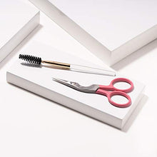 Load image into Gallery viewer, Tweezerman Exclusive Rose Tea Brow Shaping Scissors & Brush