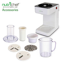 Load image into Gallery viewer, Electric Food Spiralizer Slicer Chopper - 3-in-1 Vegetable Processor, Fruit Cutter, Spiral Shredder Machine, Veggie Spaghetti Noodle, Zoodle Maker w/ 3 Cutting Blade, 1.2L Bowl - NutriChef PKESPR26