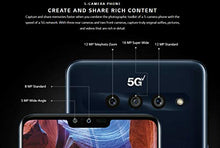 Load image into Gallery viewer, LG V50 ThinQ 128GB LMV450PM Sprint CDMA and GSM Unlocked 5G Smartphone Aurora Black