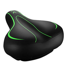 Load image into Gallery viewer, Roguoo Bike Seat, Most Comfortable Bicycle Seat Memory Foam Waterproof Bicycle Saddle - Dual Shock Absorbing - Best Stock Bicycle Seat Replacement for Mountain Bikes, Road Bikes Green