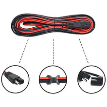 Load image into Gallery viewer, POWISER 25Feet SAE to SAE Extension Cable Quick Disconnect Connector 16AWG,for Automotive,Solar Panel Panel SAE Plug(25FT(16AWG))