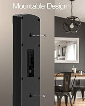 Load image into Gallery viewer, Power Strip,Witeem Surge Protector with 12-Outlet (1875W/15A,4360Joules) and 4 USB Charging Ports (5V/6A,30W),6Ft Extension Cord,Wall Mountable Overload Protection Outlet for Home & Office, Black