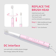 Load image into Gallery viewer, Seago Rechargeable Sonic Toothbrush for Kids Age 6+,with Intelligent Timer Waterproof IPX7, Electric Toothbrush with 2 Replaceable Soft bristles Head SG548(White)