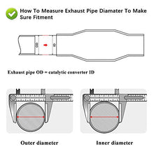 Load image into Gallery viewer, MAYASAF 2" Inlet/Outlet Universal Catalytic Converter, with O2 Port & Heat Shield (EPA Compliant)
