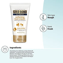 Load image into Gallery viewer, Gold Bond Ultimate Softening Foot Cream With Shea Butter to Soften Rough & Calloused Feet, 4 oz.