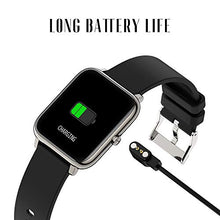 Load image into Gallery viewer, MuGo Smart Watch, IP67 Swimming Waterproof, Activity Tracker with 1.4" Touch Screen, Fitness Tracker with Heart Rate Monitor, Watch Heart Rate Monitor Smart Watches for Men Women, Black