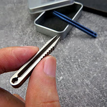 Load image into Gallery viewer, Ccanku 2pcs Mini Tweezers Titanium Portable Titanium Alloy EDC Tweezers Survival Camping Outdoor Travel Mini Tool(Blue) …