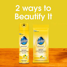 Load image into Gallery viewer, Pledge Multi-Surface Furniture Polish Spray, Works on Wood, Granite, and Leather, Shines and Protects, Lemon, 9.7 oz - Pack of 3