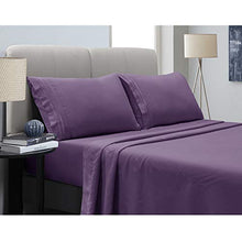 Load image into Gallery viewer, Mejoroom Bed Sheets Set - Soft Microfiber Bed Sheets,14-inch Deep Pockets,Copper ion Element,Wrinkle,Fade,Stain Resistant,Hypoallergenic - 4 Piece(Full,Purple)
