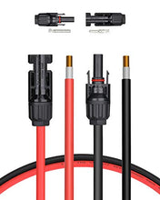 Load image into Gallery viewer, BougeRV 200W 9BB Solar Panels Kit with Solar Connectors Y Branch Parallel Adapter Cable and 20FT 10AWG solar cable