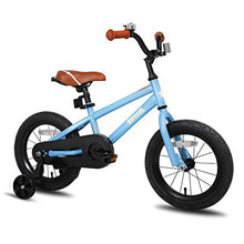 Load image into Gallery viewer, JOYSTAR 16 Inch Ride-On Kids Bike with Coaster Braking, Training Wheels & Kickstand, Blue