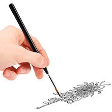 Load image into Gallery viewer, AIEX 9 Pieces Fine Detail Paint Brush Miniature Painting Brushes Kit Mini Paints Brush Set for Acrylic, Watercolor, Oil, Face, Nail, Scale Model Painting, Line Drawing(Black)