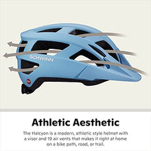 Load image into Gallery viewer, Schwinn Halcyon ERT Youth/Adult Bike Helmet, Fits Head Circumferences 58-62 cm, Large, Blue