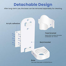 Load image into Gallery viewer, OKF Toothbrush Holder, Electric Toothbrush Holder Electronic Toothbrush Holder for Bathroom Wall Mount Plastic Small White Cute Double Compact Bathroom Tooth Brush Holder 2 Pack