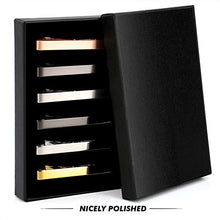 Load image into Gallery viewer, Tie Clips for Men 6 PCs, Elegant Metal Necktie Tie Bar Pinch Clasp for Wedding Anniversary, Business, Meeting and Daily Life. (Tie Clip)