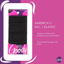 Load image into Gallery viewer, Goody Ouchless Womens Elastic Hair Tie - 27 Count, Black - 4MM for Medium Hair- Hair Accessories for Women Perfect for Long Lasting Braids, Ponytails and More - Pain-Free