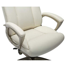 Load image into Gallery viewer, Amazon Basics Bonded Leather Big & Tall Executive Office Computer Desk Chair, 350-Pound Capacity - Cream