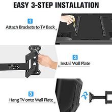 Load image into Gallery viewer, Mounting Dream UL Certificated TV Mount Full Motion for 26-55 Inch LED,LCD,OLED Flat Screen TV, Perfect Center Design, TV Wall Mount Bracket with Articulating Arm up to VESA 400x400mm, 60 lbs, MD2377