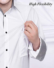 Load image into Gallery viewer, J.Ver Men's Casual Long Sleeve Stretch Dress Shirt Wrinkle-Free Regular Fit Button Down Shirts