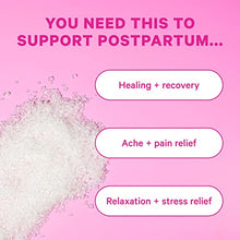 Load image into Gallery viewer, Pink Stork Postpartum Sitz Bath Soak: Dead Sea Salt for Perineal Care + Cleansing, Postpartum Recovery, Labor + Delivery Essentials, Women-Owned, Unscented, 1 lb