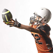 Load image into Gallery viewer, Franklin Sports Junior Size Football - Grip-Rite Youth Footballs - Extra Grip Synthetic Leather Perfect for Kids - Black and Optic