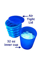 Load image into Gallery viewer, The Ultimate Ice Cube Maker Silicone Bucket with Lid Makes Small Size Nugget Ice Chips for Soft Drinks, Cocktail Ice, Wine On Ice, Crushed Ice Maker Cylinder Ice Trays, Ice Cup Maker Mold, Ice Holder