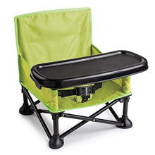 Load image into Gallery viewer, Summer Pop ‘n Sit Booster Seat, Green – Booster Chair for Indoor/Outdoor Use – Fast, Easy and Compact Fold , Can be Used as a Portable Highchair – For 6 months to 4 years (up to 37 pounds)