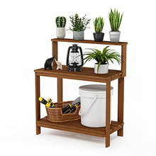 Load image into Gallery viewer, Furinno FG17478 Tioman Outdoor Patio Furniture Hardwood Potting Bench, Natural