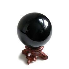 Load image into Gallery viewer, Mina Heal Obsidian Crystal Ball for Fengshui Ball, Meditation, Crystal Healing, Divination Sphere, Home Decoration, 100% Natural and Genuine (50 mm)