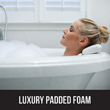 Load image into Gallery viewer, GORILLA GRIP Original Spa Bath Pillow Features Powerful Gripping Technology, Comfortable, Soft, Large, 14.5x11, Luxury 2 Panel Design for Shoulder, Neck Support, Great for Hot Tub, Jacuzzi, Spas